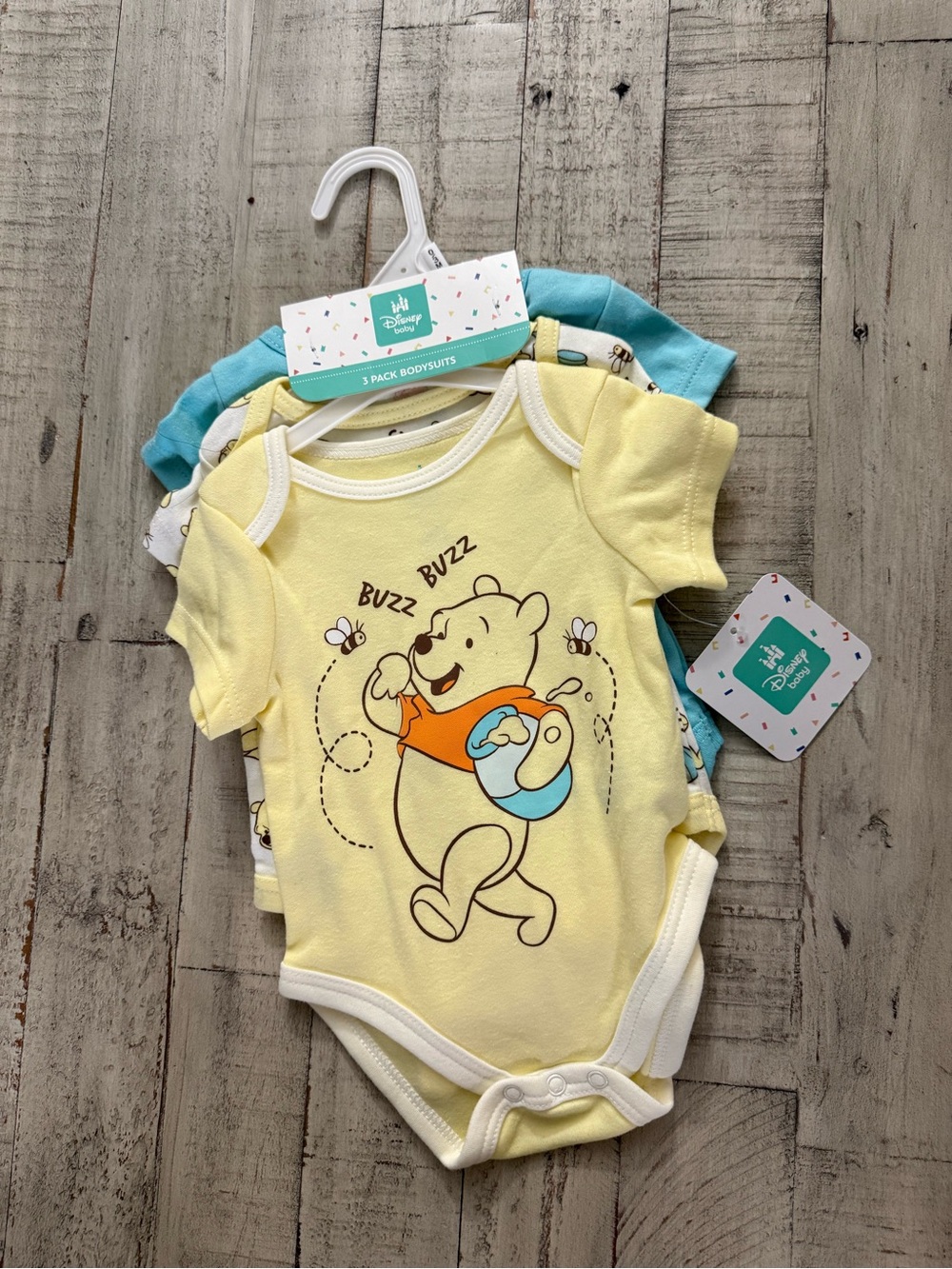 Disney Winnie the Pooh 3 pack bodysuit